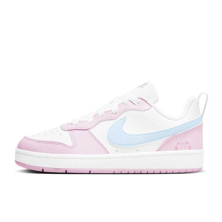 Nike Nike Court Borough Skateboard Shoes Women's Low Top Pink Blue
