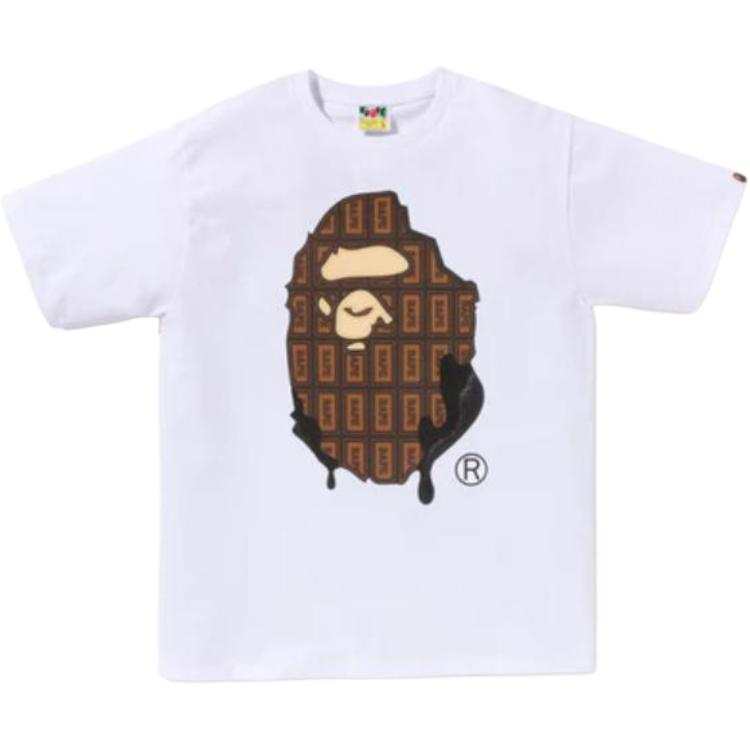 A BATHING APE Bape Valentine Chocolate Ape Head Tee SS23