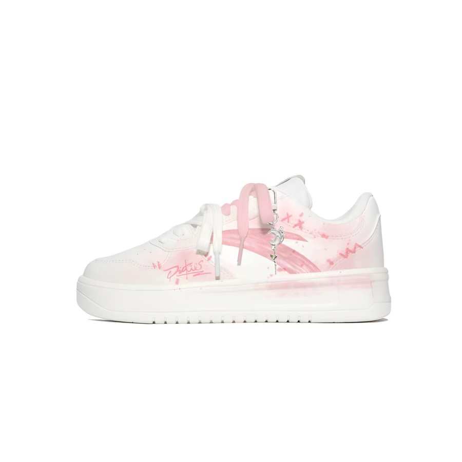 ANTA Easy Skateboard Shoes Women's Low Top Pink