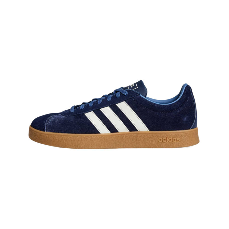 Adidas Adidas Vl Court Classic German Army Trainers Unisex Low Top Dark Indigo/Bright White/Resin Yellow