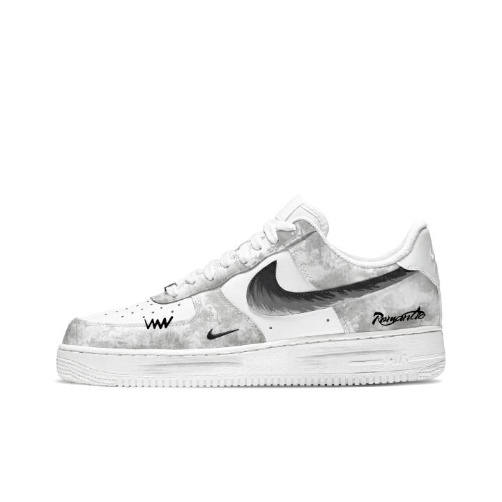 Nike Nike Air Force 1 Skateboard Shoes Unisex Low Top Gray Black