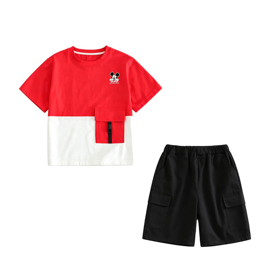 Disney Grade School Casual Sportswear Crew Neck Thin Stretch None