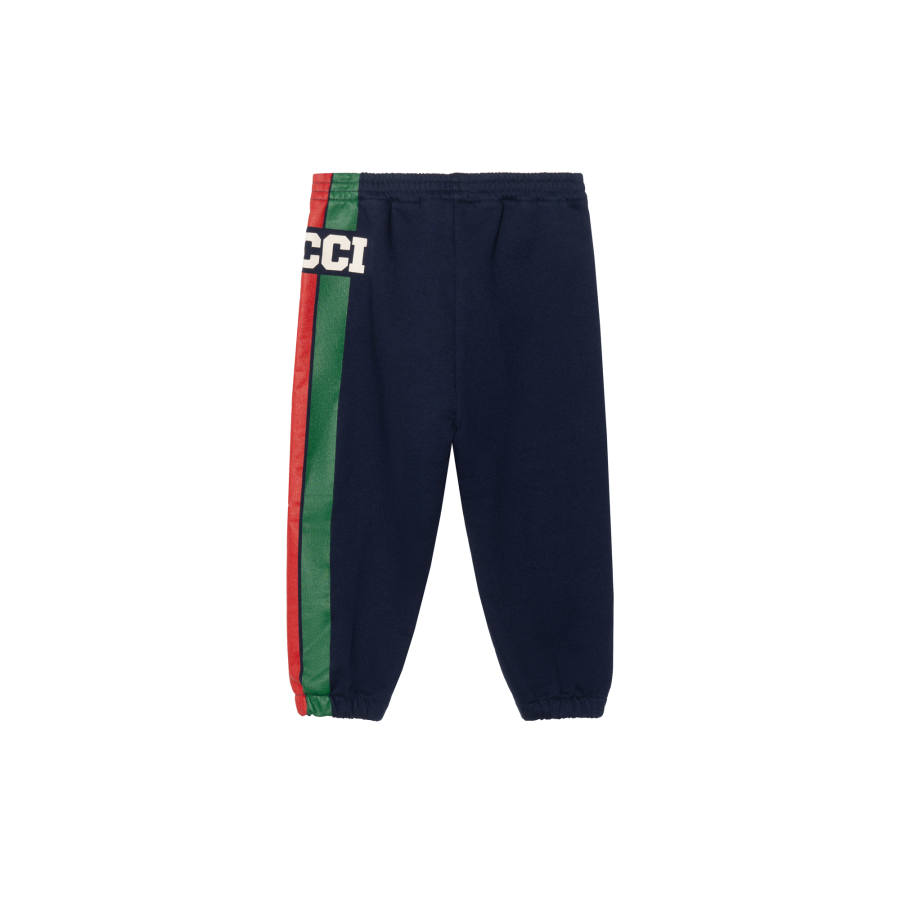 GUCCI Infant And Toddler GUCCI Knitted Sweatpants Dark Blue