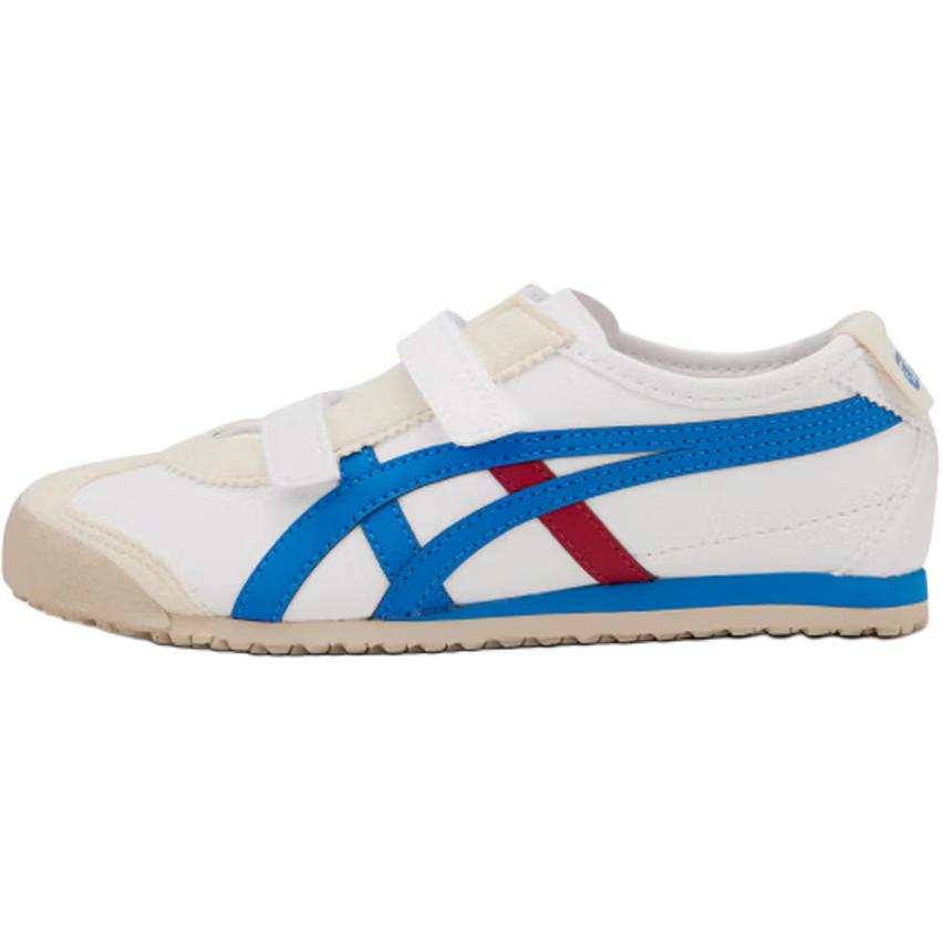 Onitsuka Tiger MEXICO 66 Comfortable Slip Resistant Abrasion Resistant Low top Kids Lifestyle Shoes White Blue Red