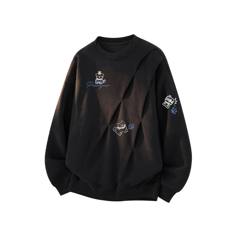 PAL ONGACO Sweatshirts Unisex Crew Neck Moderate Nipped In Waist