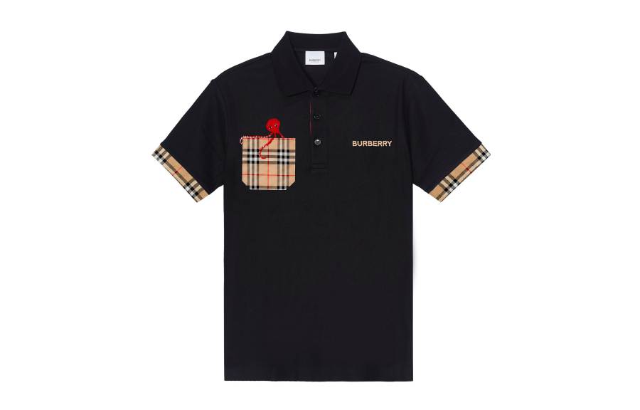 Burberry Polo Shirts Men's Polo Collar Moderate Straight Fit