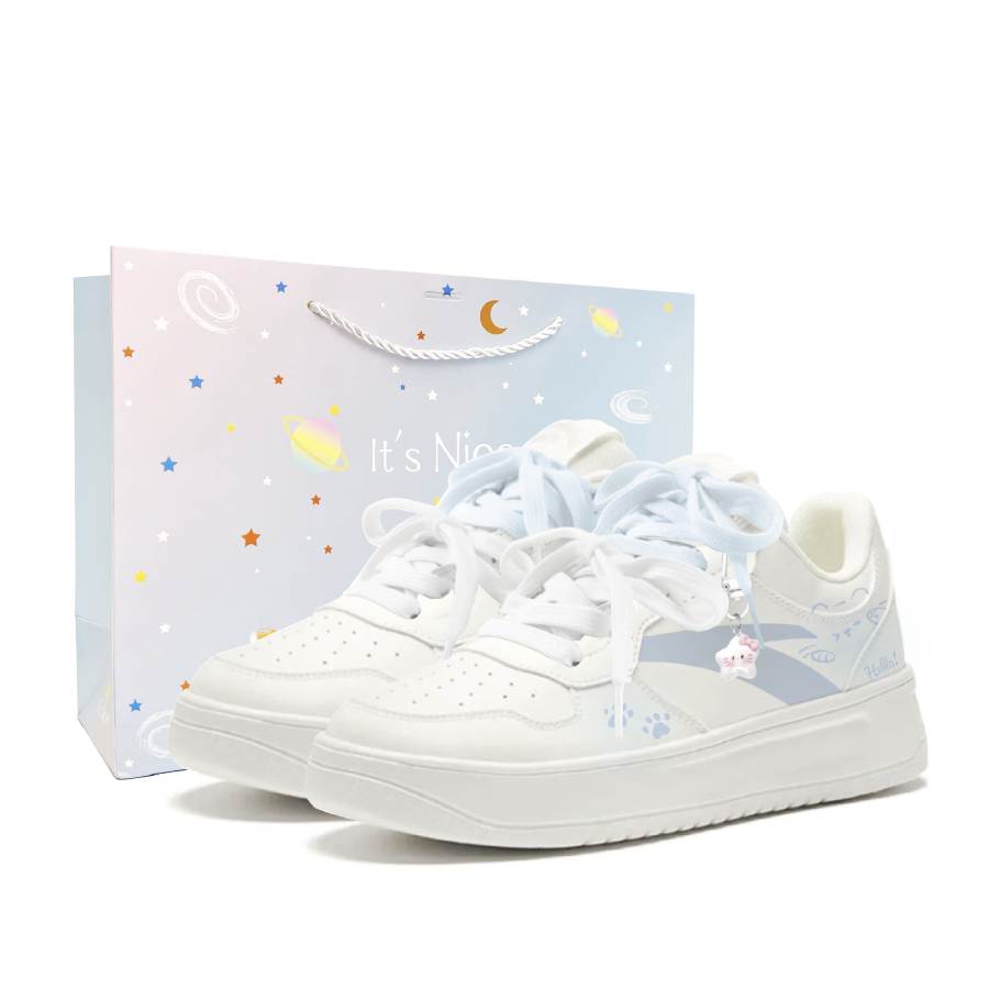 ANTA Easy Skateboard Shoes Women's Low Top White