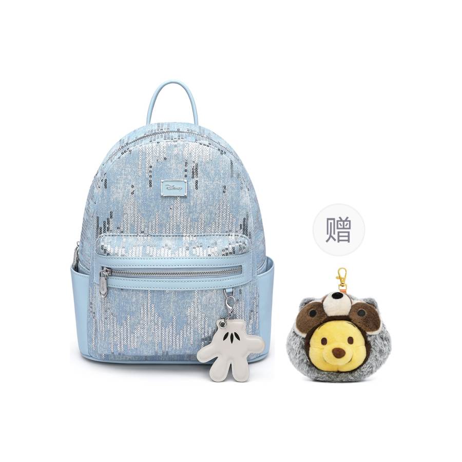 Disney Disney Mickey Mouse Fabric Backpack Women's Blue