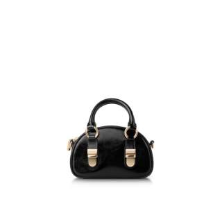 INJOYLIFE Cow Leather Crossbody Handbag Women's Black