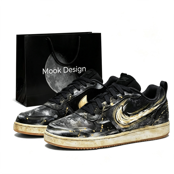Nike Nike Court Borough Skateboard Shoes Men's Low Top Black/Gold