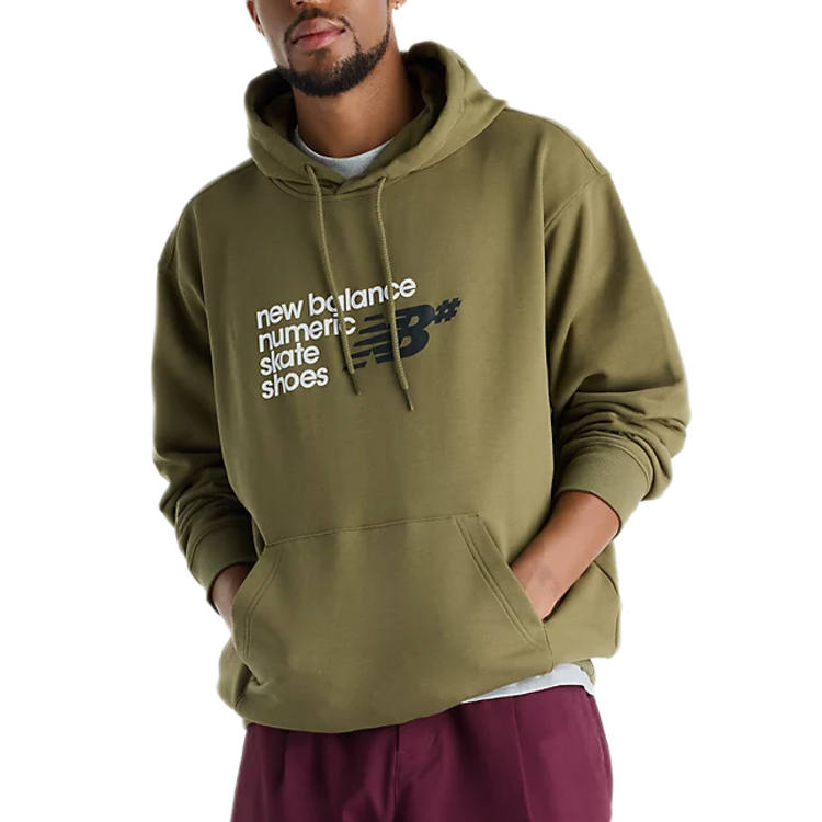 New Balance New Balance Sweatshirts Men's Seaweed Green Hooded Non Detachable Moderate