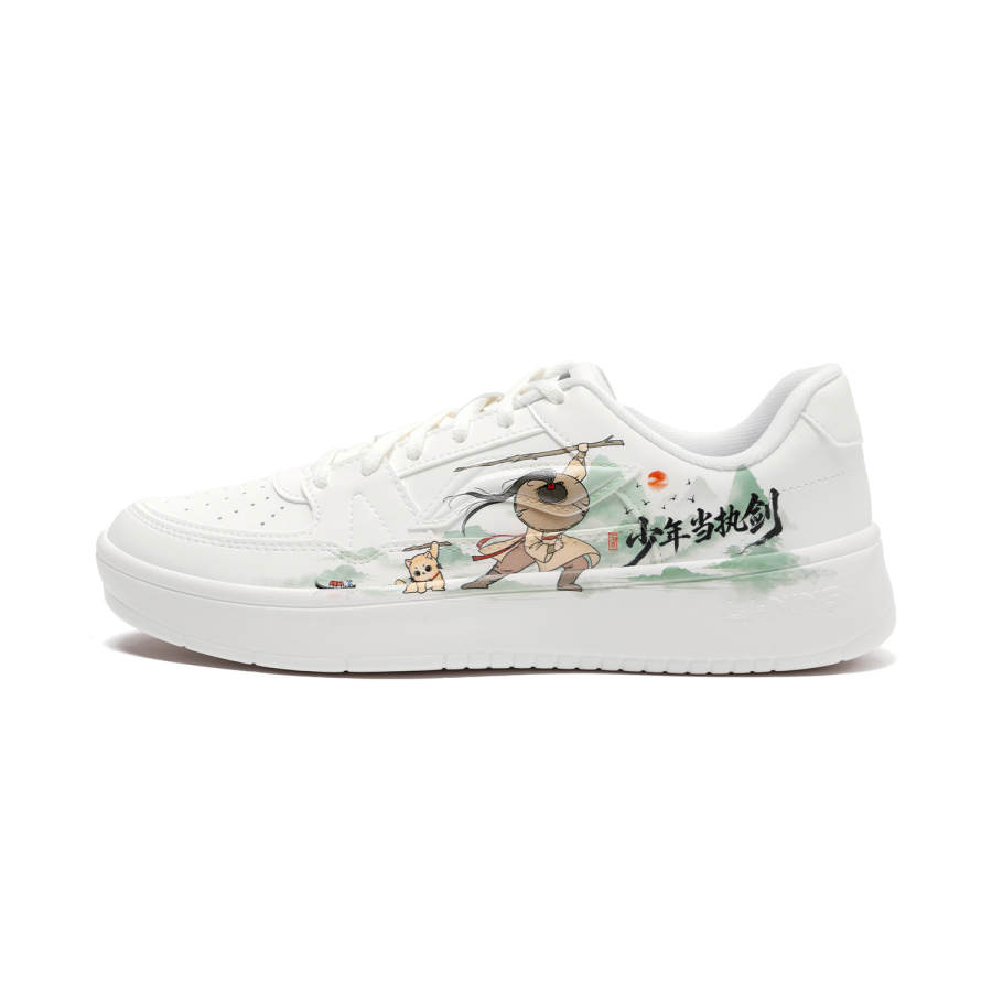 Li-Ning Li Ning January 1.0 Skateboard Shoes Men's Low Top White