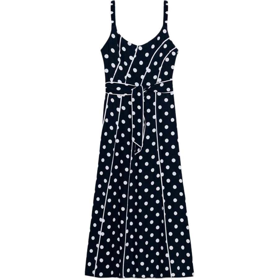 ZARA Slip Dresses Women's Sea Blue/White Moderate