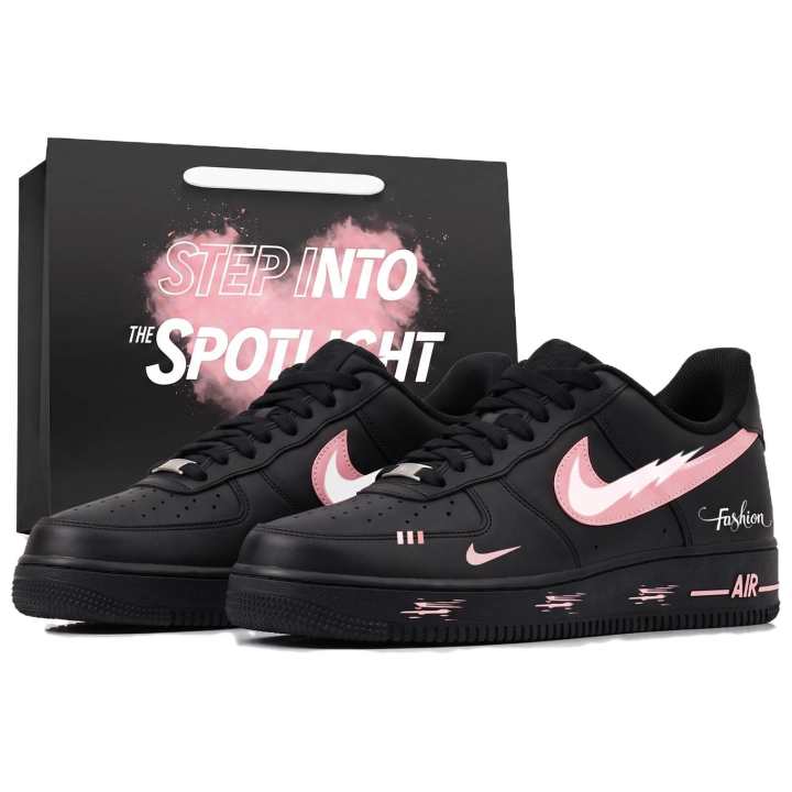 Nike Nike Air Force 1 Skateboard Shoes Unisex Low Top Black