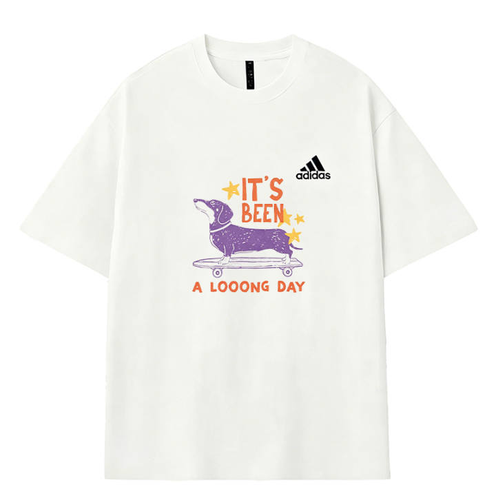 Adidas Adidas MUST HAVES T Shirts Men's White Crew Neck Moderate