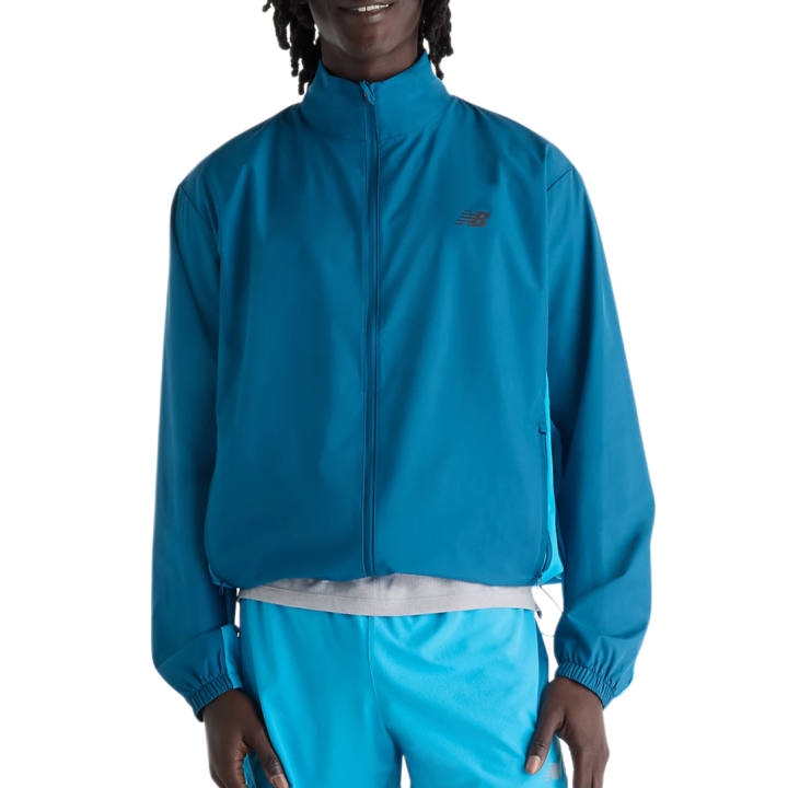 New Balance New Balance Running Jackets Men's Stream Blue/Sky Blue Stand Collar Moderate