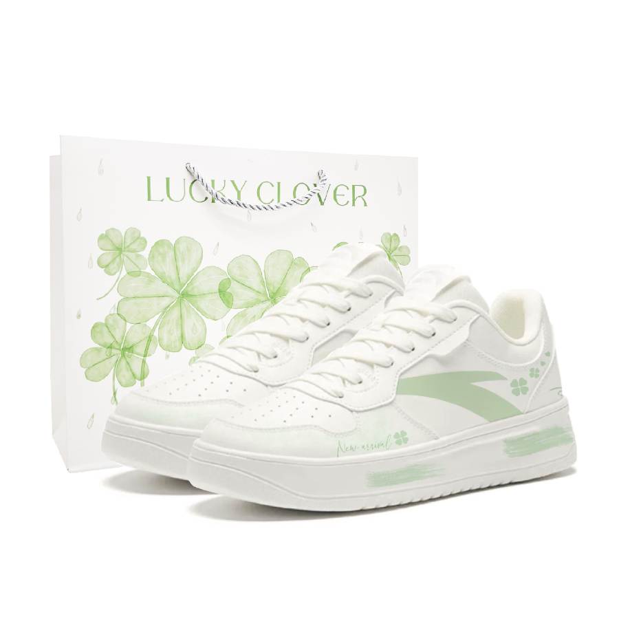 ANTA Easy Skateboard Shoes Men's Low Top White