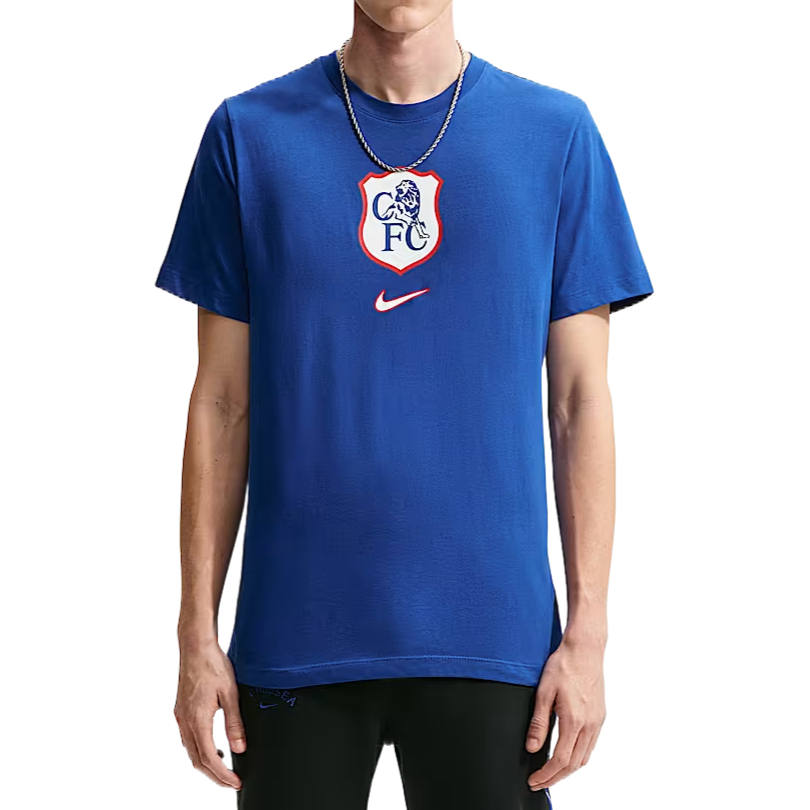 Nike Nike Chelsea FC T Shirts Men's Cobalt Blue Crew Neck