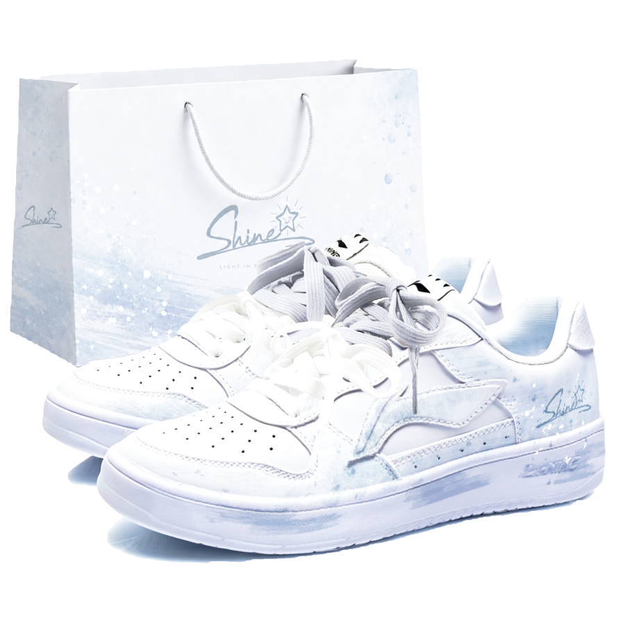 Li-Ning Li Ning Floating Boat Skateboard Shoes Unisex Low Top Blue Gray