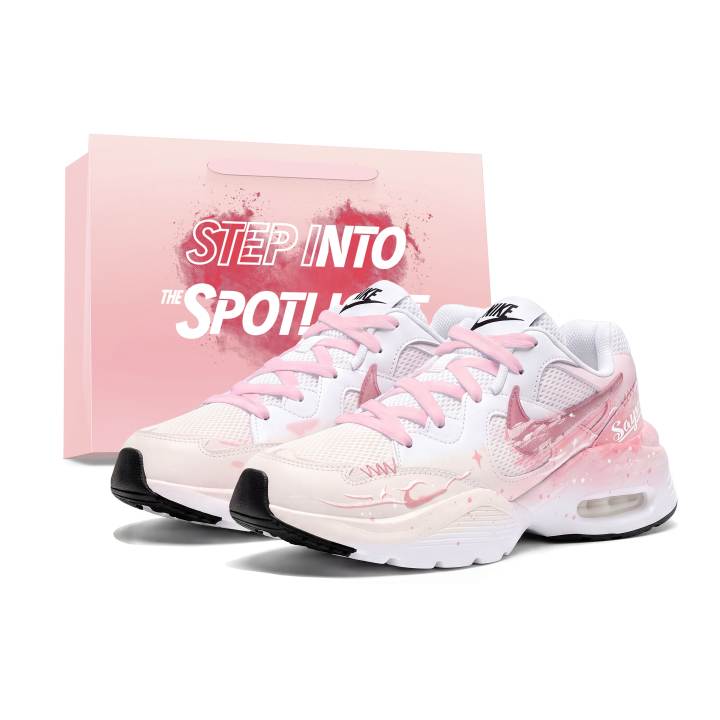 Nike Nike Air Max Fusion Running Shoes Women's Low Top Beige Yellow