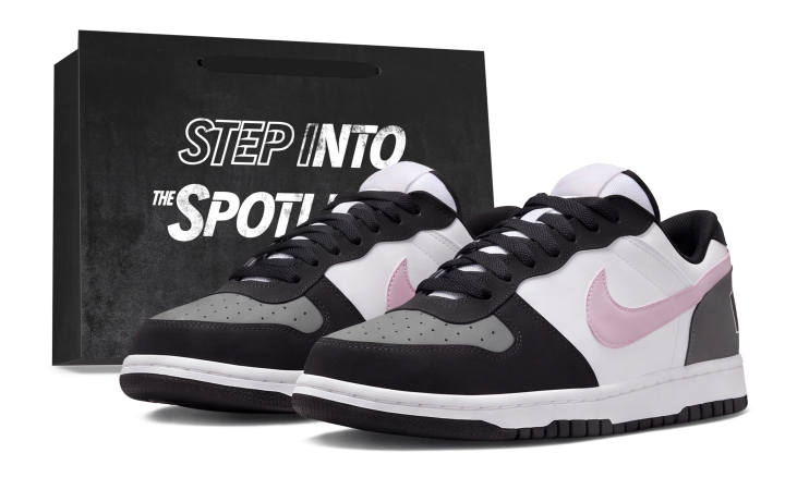 Nike Nike Big Skateboard Shoes Unisex Low Top Gray/Black/Pink