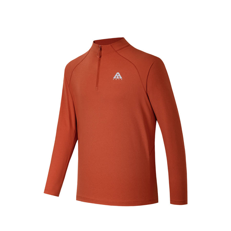 ANTA Knitwear Men's Tea Brown Orange 5 Half Turtleneck Moderate