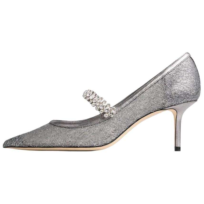 Jimmy Choo Bing Mary Jane Shoes Women's Charcoal Gray