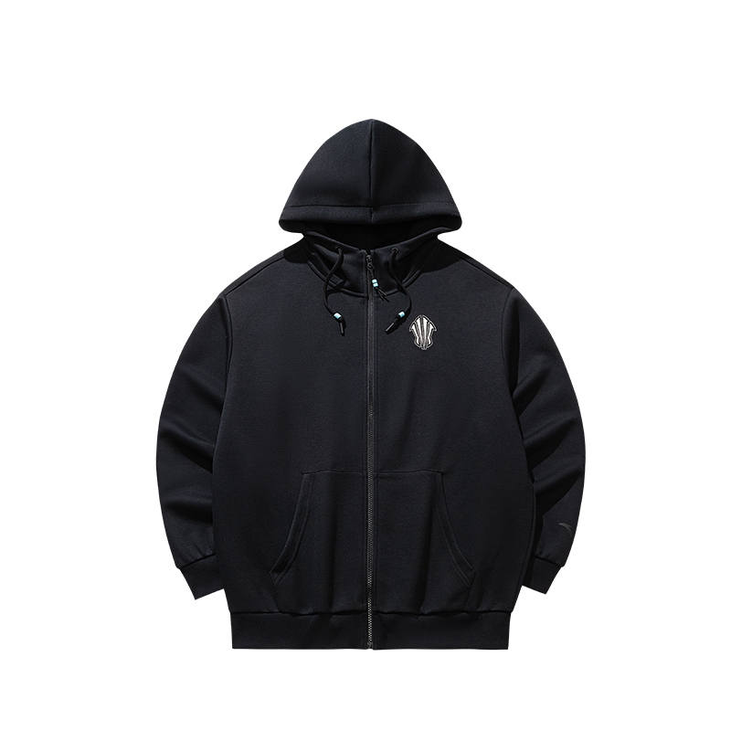 ANTA Irving Collection Knitwear Unisex Black Hooded Non Detachable Moderate A Line