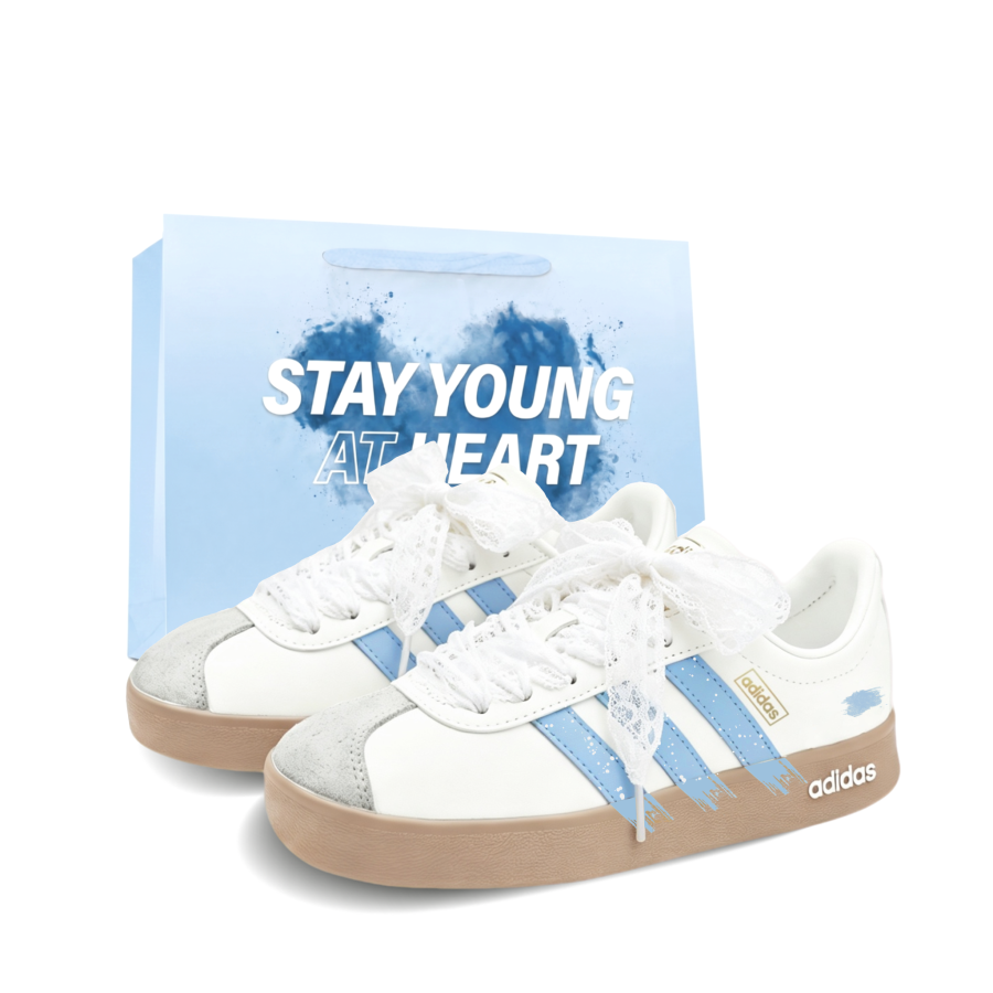 Adidas Adidas VL Court German Army Trainers Unisex Low Top Beige