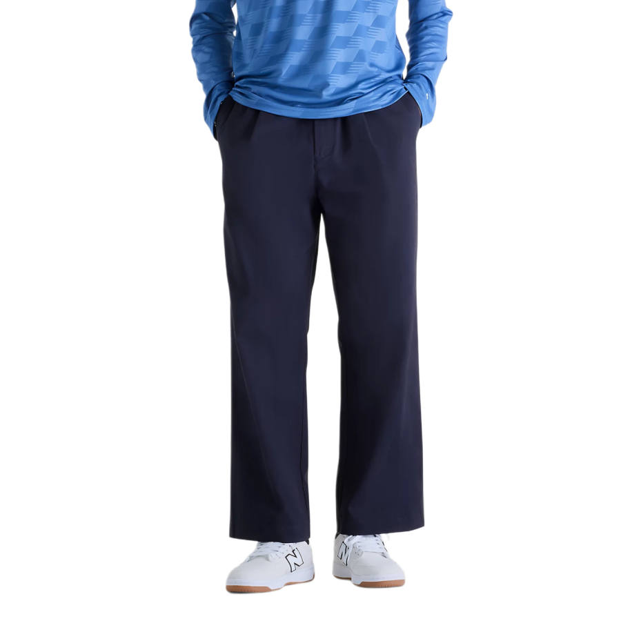 New Balance New Balance Casual Pants Men's Night Blue Moderate Straight Fit Pants