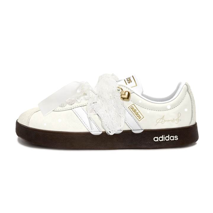 Adidas Adidas VL COURT 2.0 German Army Trainers Unisex Low Top White/Gold
