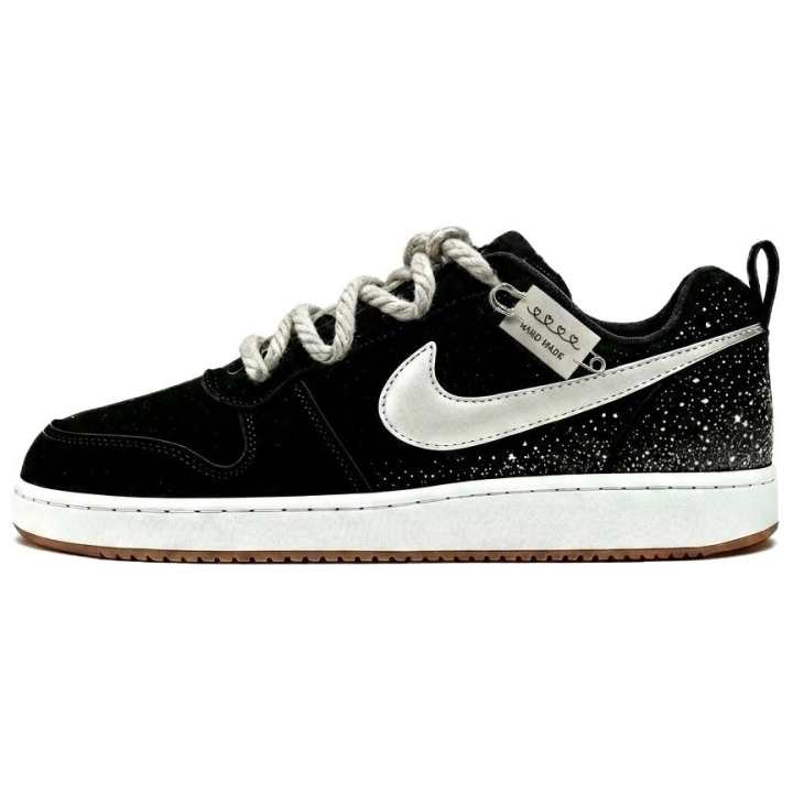 Nike Nike Court Borough Skateboard Shoes Men's Low Top Black Silver