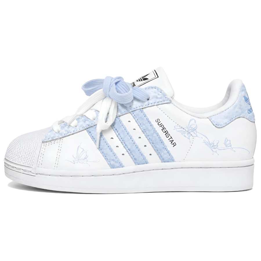 Adidas Originals Superstar 2 Skateboard Shoes Women's Low Top Blue White