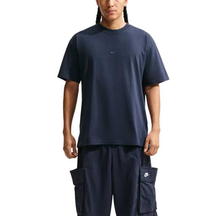 Nike Nike T Shirts Men's Obsidian Crew Neck Moderate