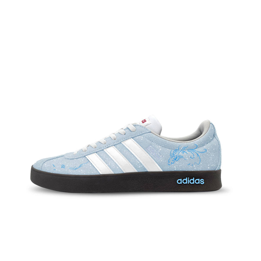 Adidas Adidas VL COURT 2.0 German Army Trainers Unisex Low Top Blue White Colorway