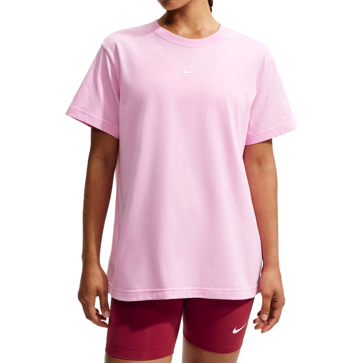 Nike Nike Sportswear Classics T Shirts Women's Pink Rising/Sail Crew Neck