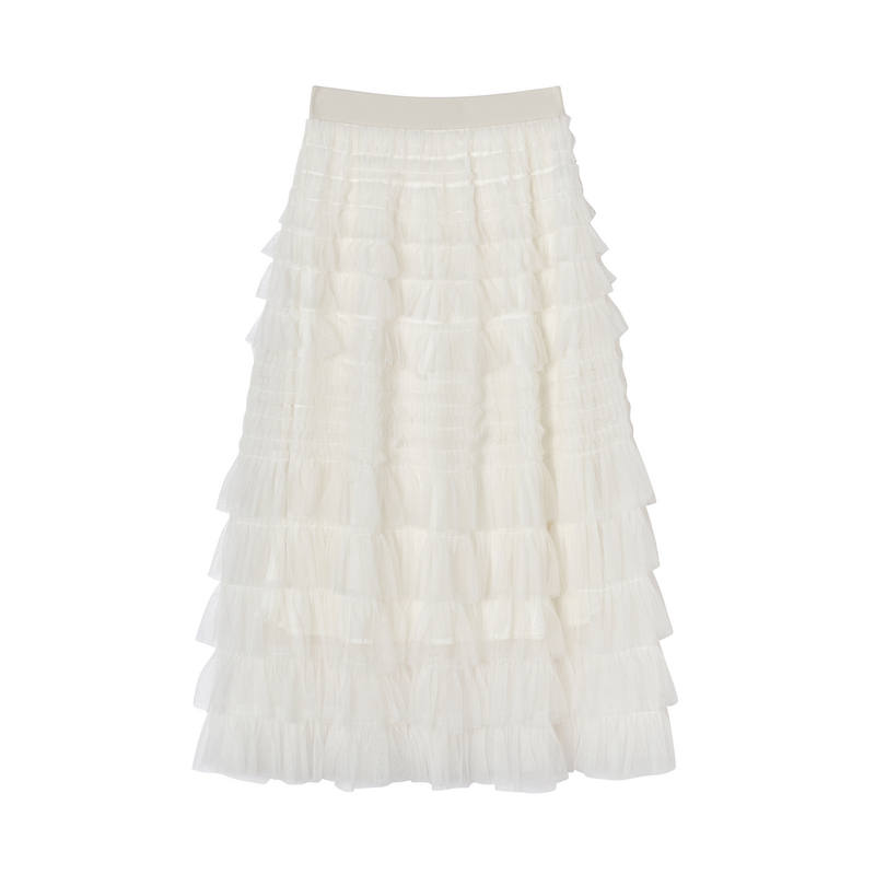 XIANGYING Casual Long Skirts Women's Thin Long Skirt