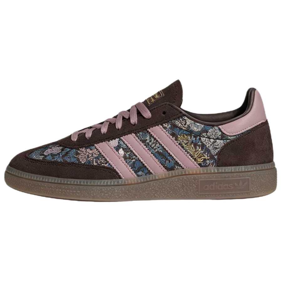Adidas Originals HANDBALL SPEZIAL Skateboard Shoes Women's Low Top Aurora Brown/Magical Purple Pink/Resin Yellow