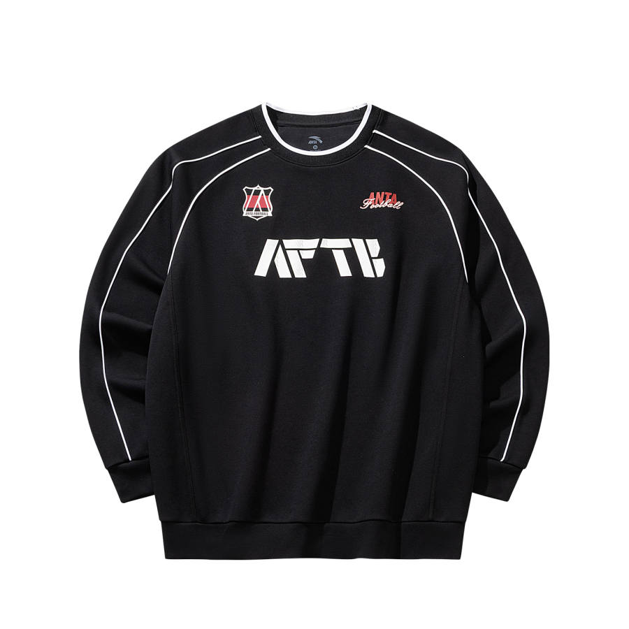 ANTA Basketball Collection Sweatshirts Unisex Basic Black 3 Crew Neck Moderate