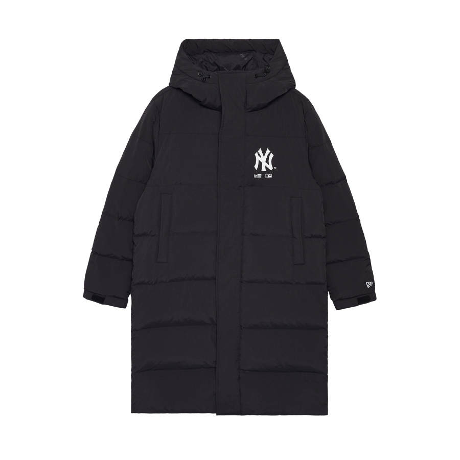 New Era Down Jackets Unisex Black Hooded Detachable Thickened