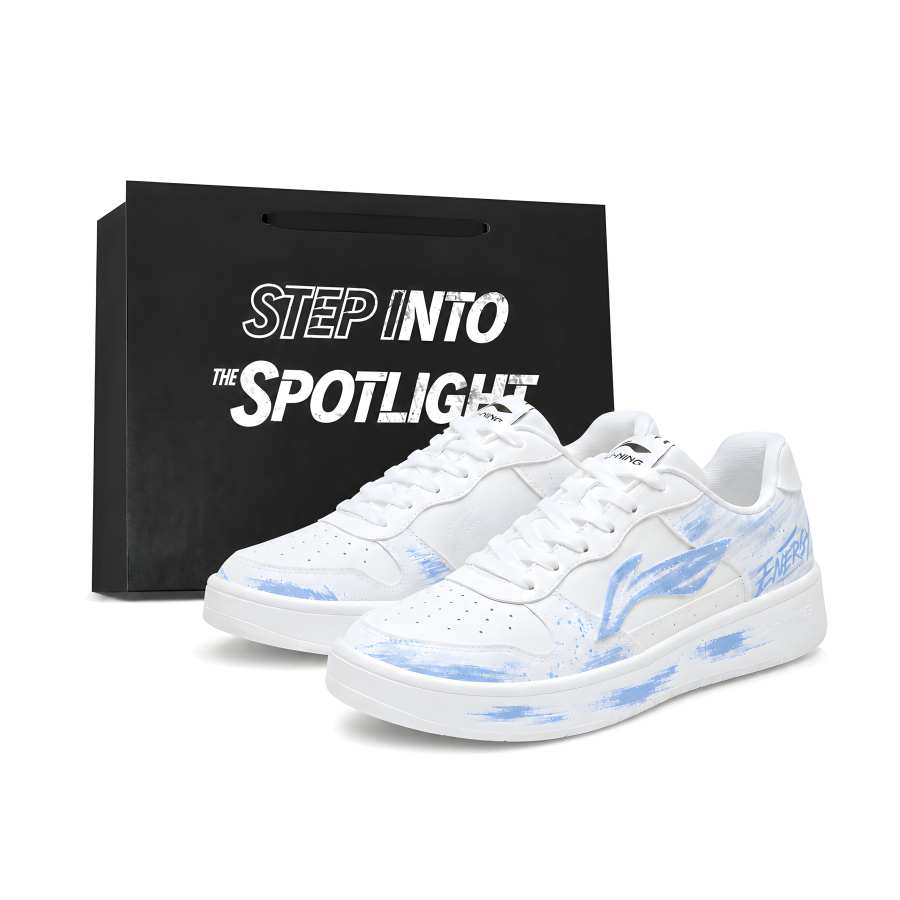 Li-Ning Li Ning Floating Boat Skateboard Shoes Men's Low Top Sky Blue