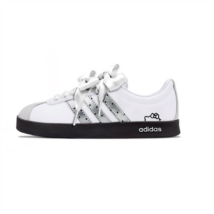 Adidas Adidas VL COURT 2.0 German Army Trainers Unisex Low Top White Silver Black