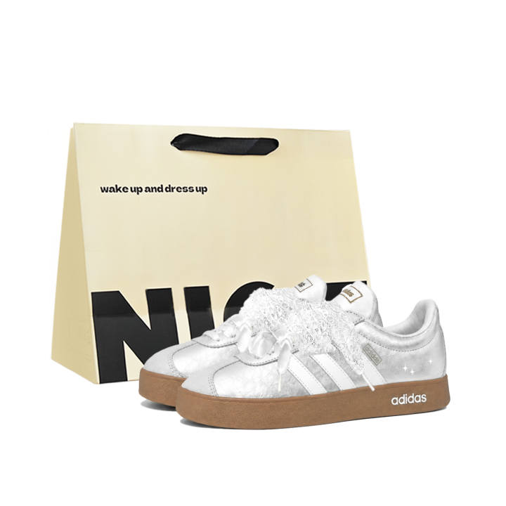 Adidas Adidas VL COURT 2.0 German Army Trainers Unisex Low Top Silver