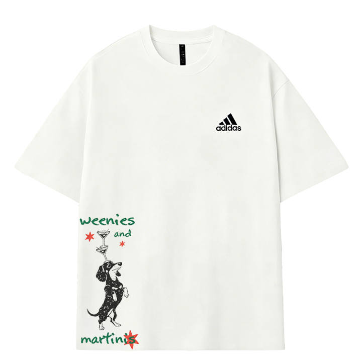 Adidas Adidas MUST HAVES T Shirts Men's White Crew Neck Moderate