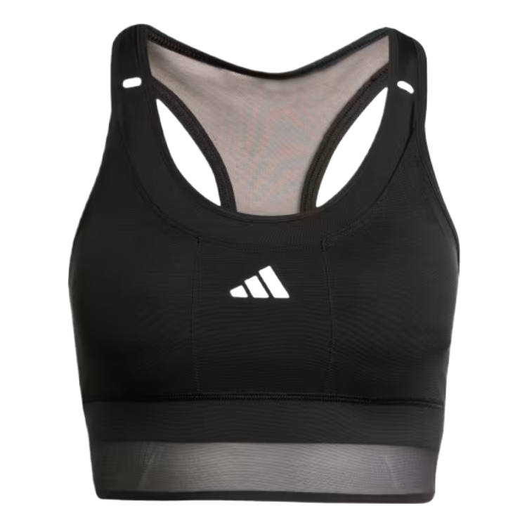Adidas Adidas Sports Underwear Women's Black Crew Neck Moderate