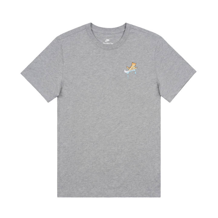 Nike Nike T Shirts Unisex Gray Crew Neck Moderate