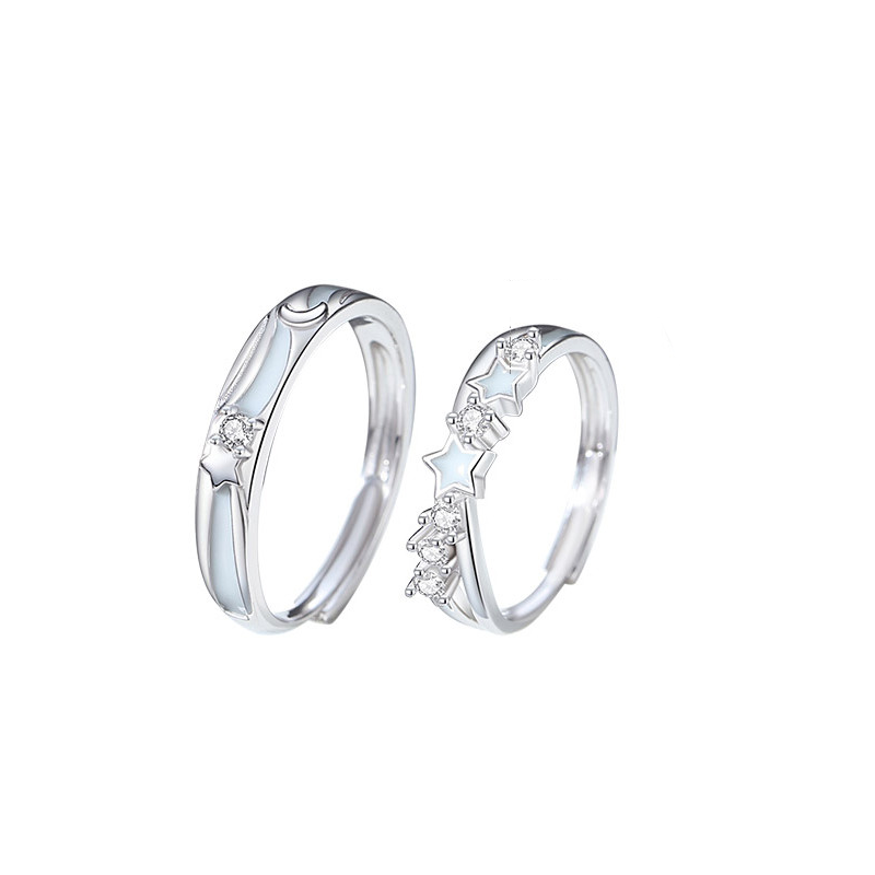 DAISY BEAUTY 925 Silver Zircon Rings Unisex