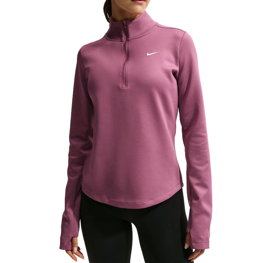 Nike Nike Therma FIT One Fitness Clothing Women's Pink Mist/White Stand Collar Moderate