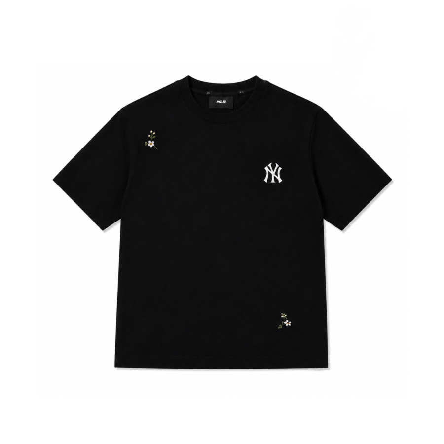 MLB MLB T Shirts Unisex Black Crew Neck Moderate