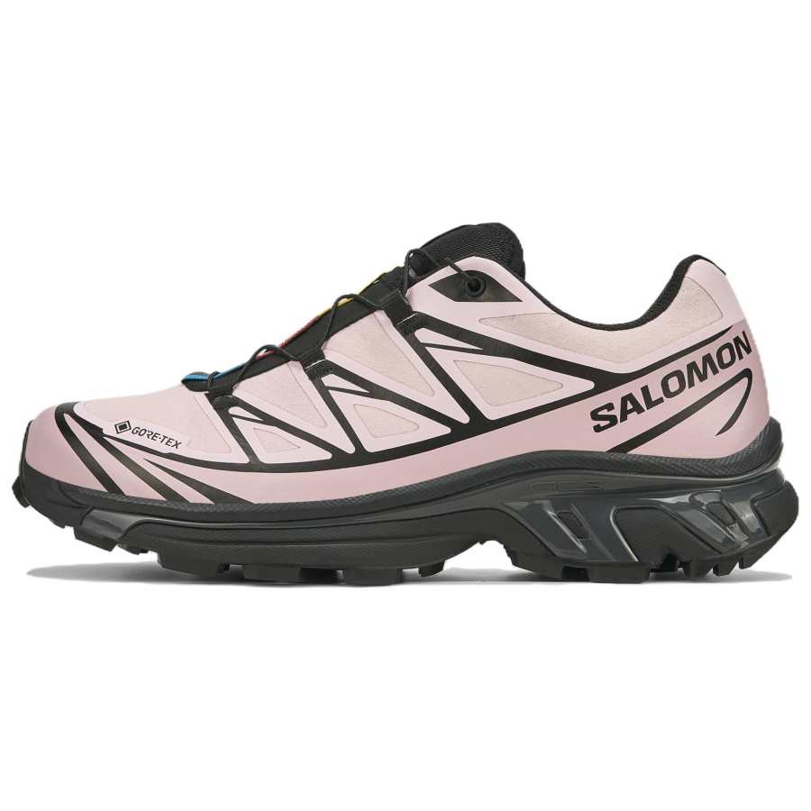 SALOMON XT 6 Trail Running Shoes Unisex Low Top Black/Ice Pink/Dawn Pink